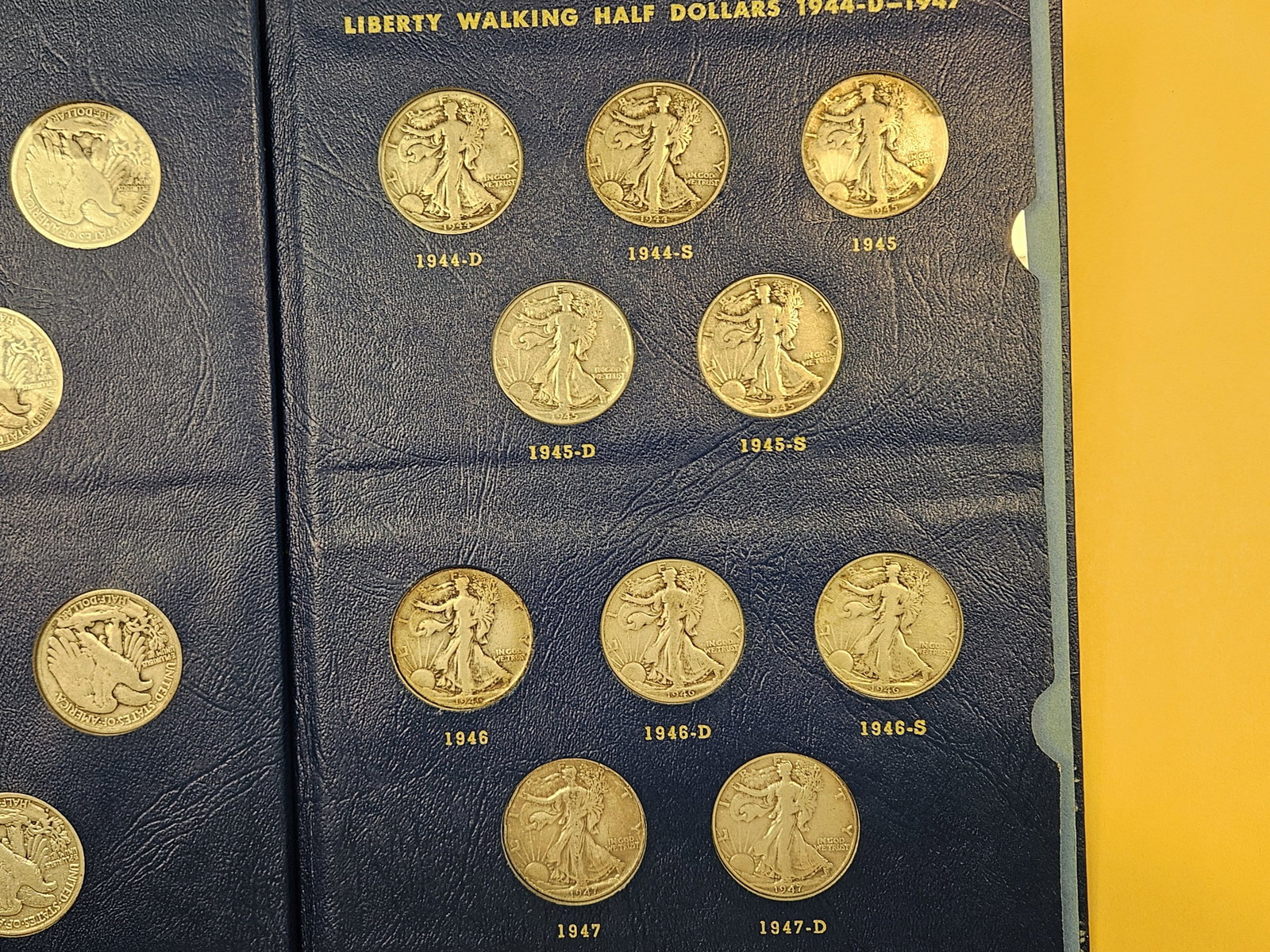 COMPLETE! 1940 - 1947 Walking Liberty silver Half Dollar Collection - 4