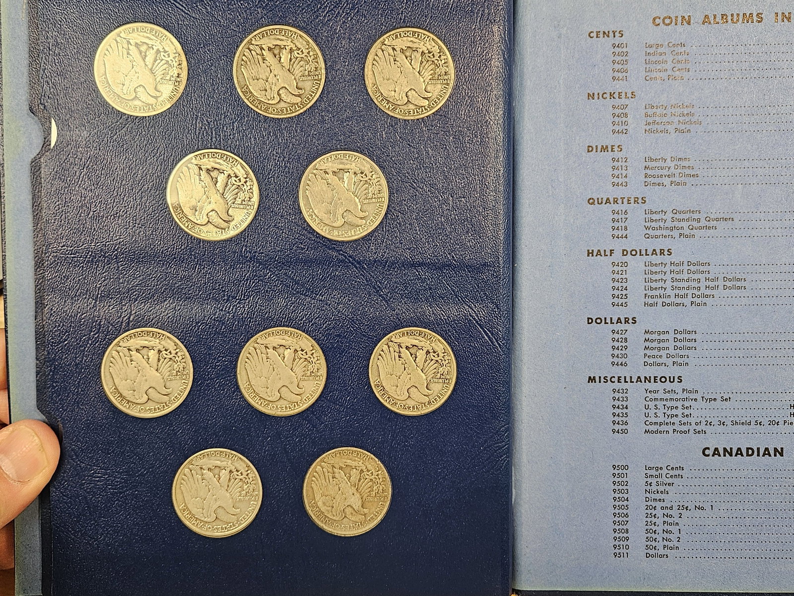 COMPLETE! 1940 - 1947 Walking Liberty silver Half Dollar Collection - 5