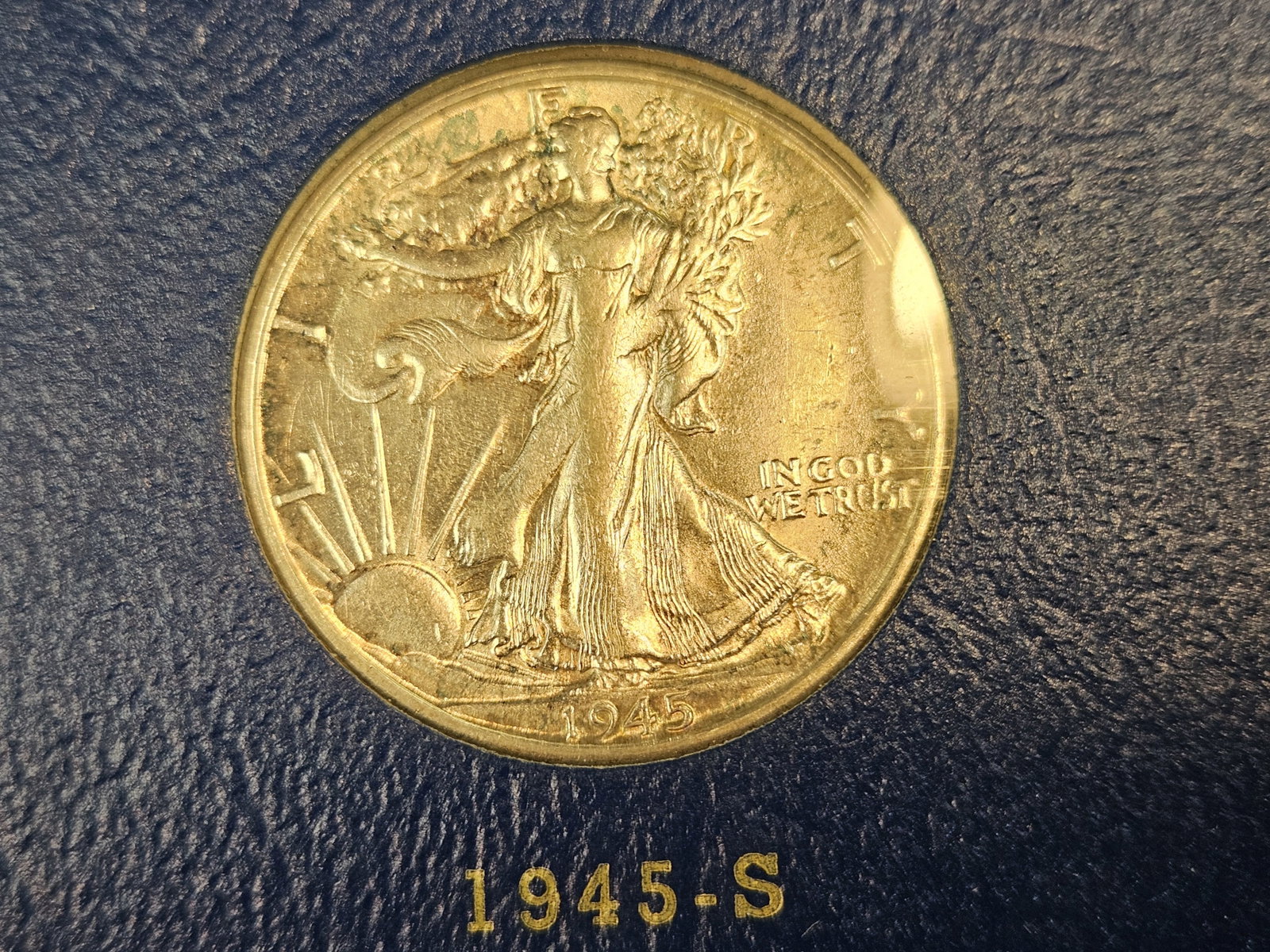 Mostly complete 1941 - 1947 Walking Liberty silver Half Dollar set - 12