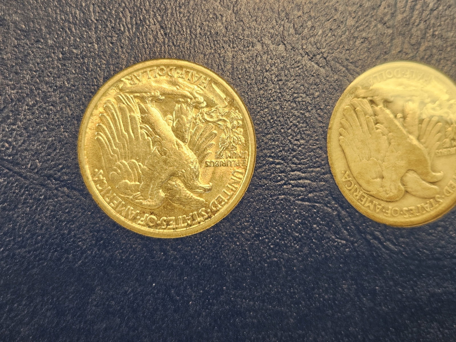 Mostly complete 1941 - 1947 Walking Liberty silver Half Dollar set - 17