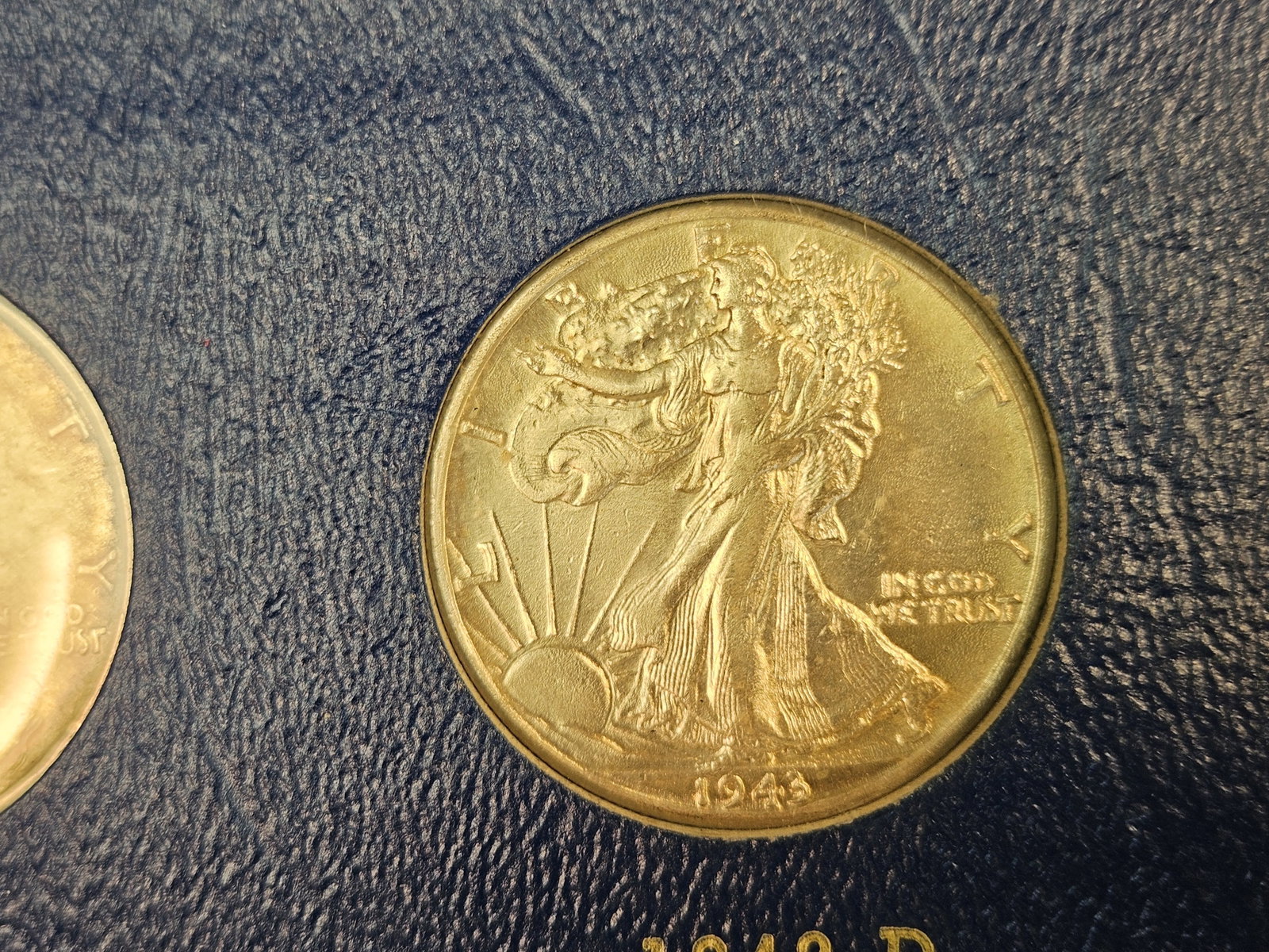 Mostly complete 1941 - 1947 Walking Liberty silver Half Dollar set - 7