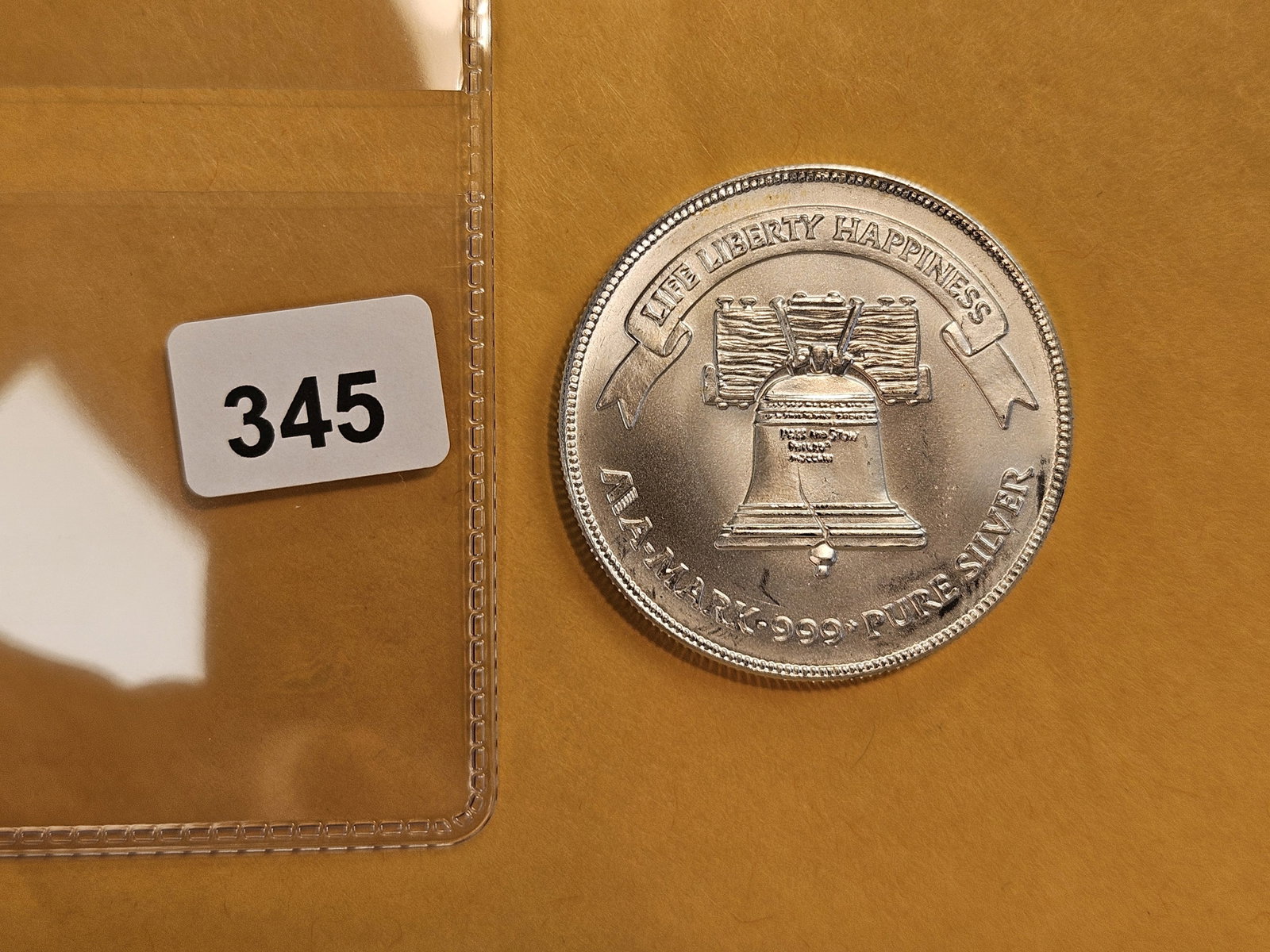 One Troy ounce .999 fine silver art round: Liberty Bell