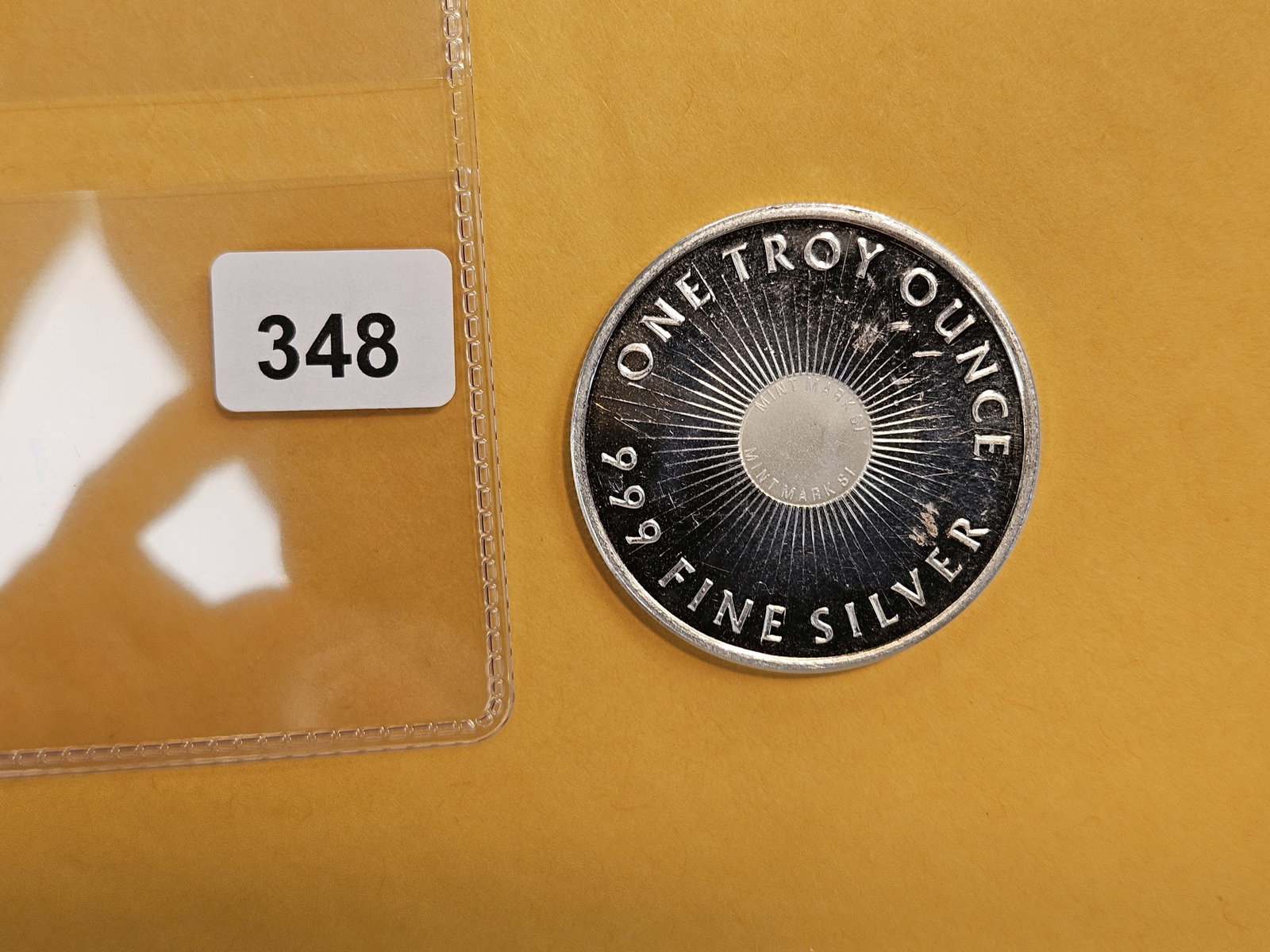 One Troy ounce .999 fine silver art round (1 of 2)