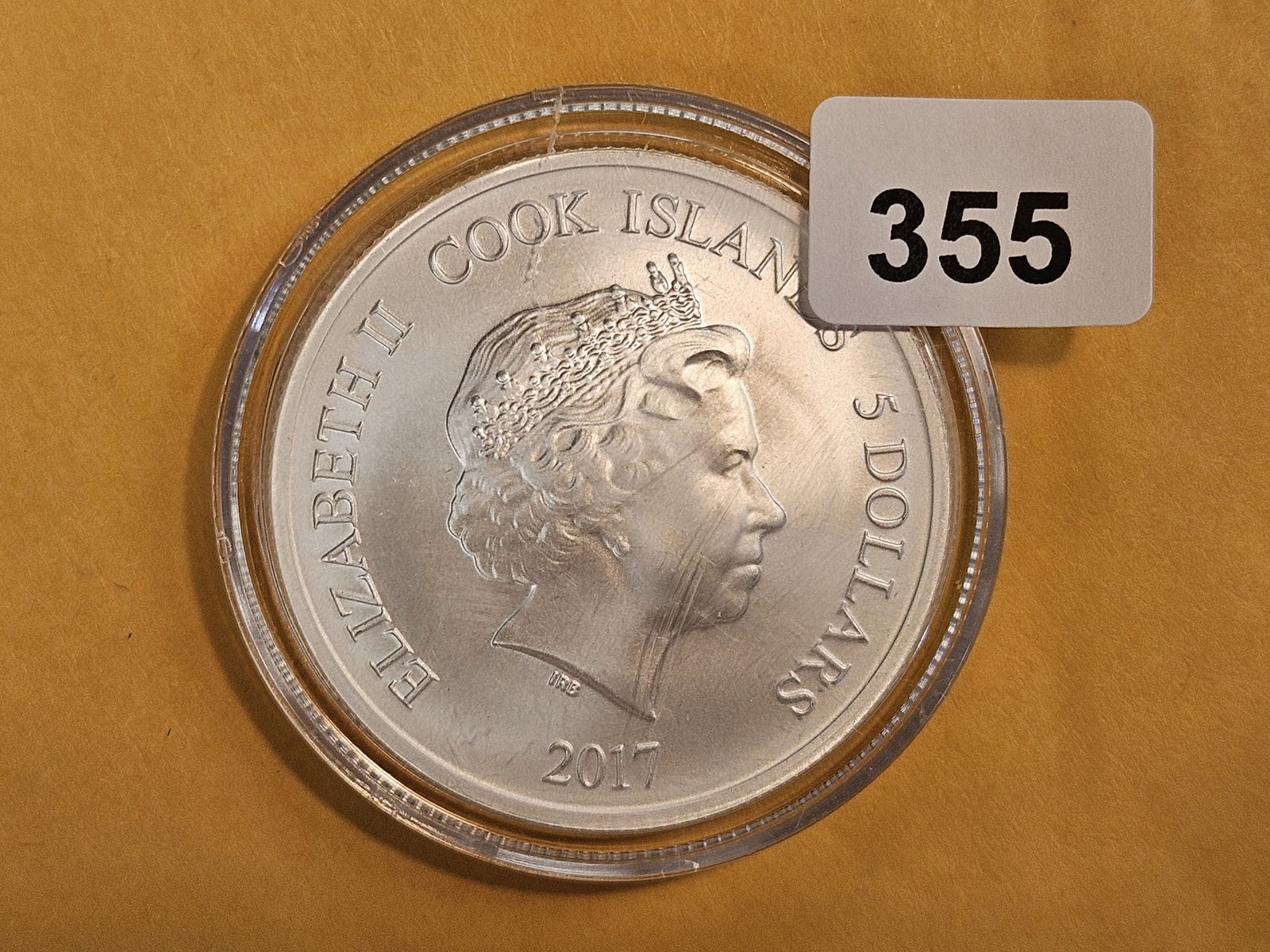 GEM 2017 Cook Islands silver 5 dollars (1 of 2)