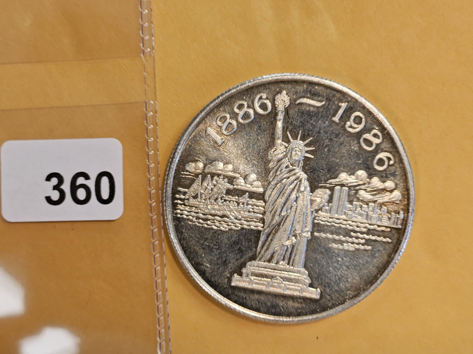 One Troy ounce .999 fine silver art round (1 of 2)