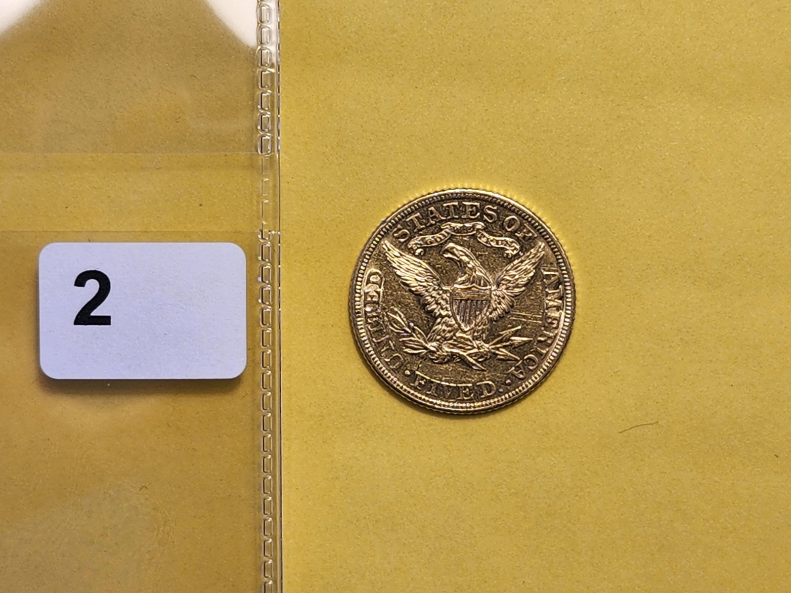 GOLD! Brilliant About Uncirculated 1884 Gold Liberty Head $5 Dollars - 3