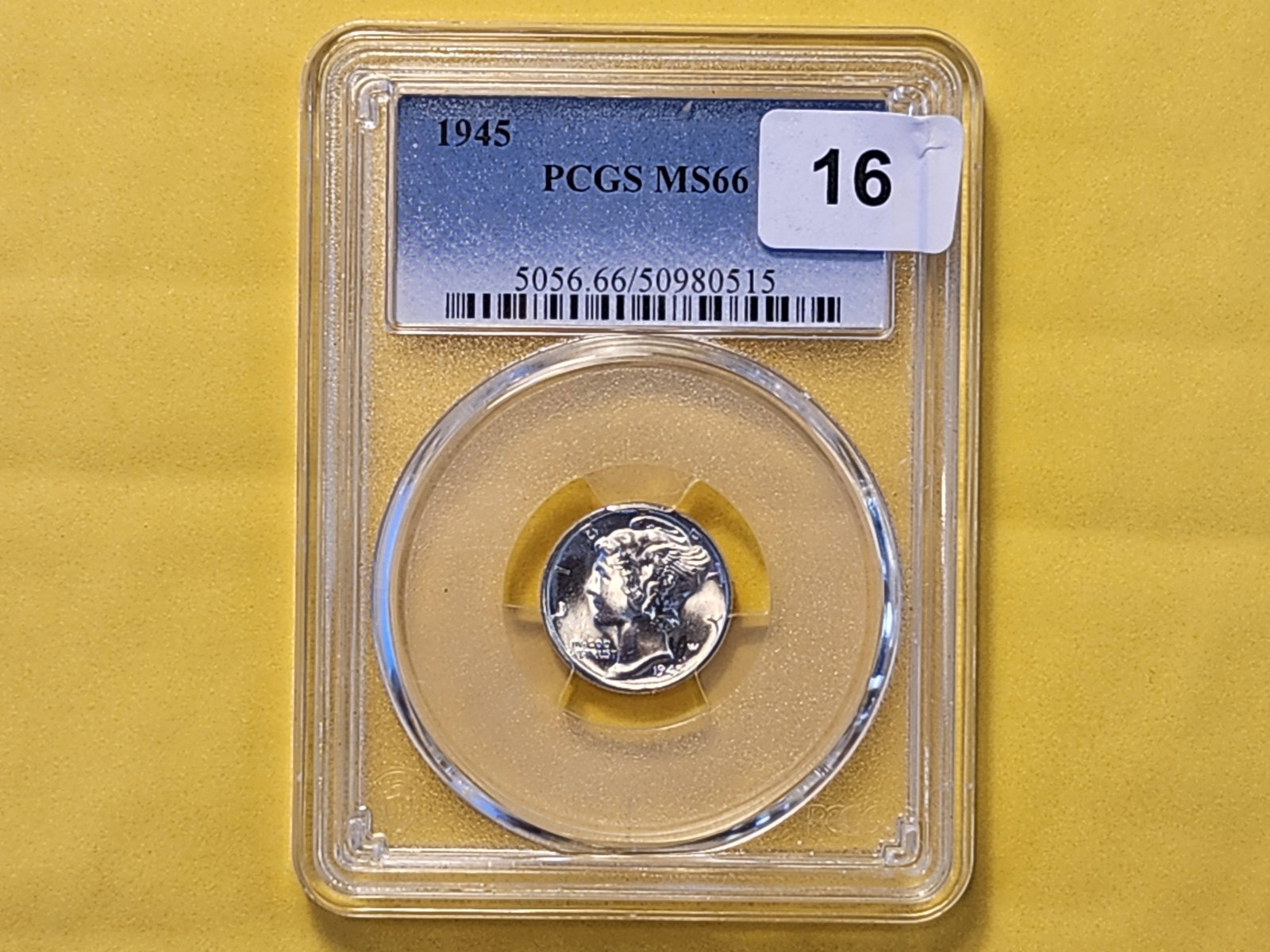 SUPERB GEM! PCGS 1945 Silver Mercury Dime in Mint State 66 - 2