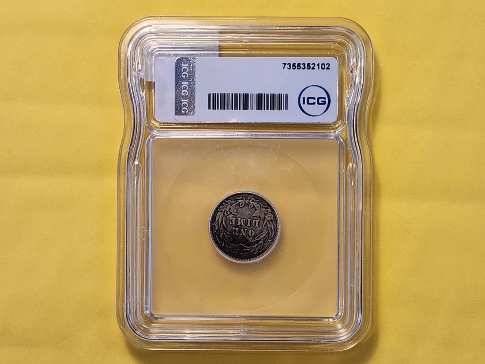 ICG 1916 Silver Barber Dime in Very Fine - 3