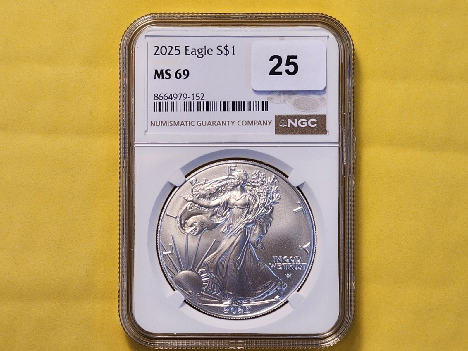 SUPERB GEM! NGC 2025 American Silver Eagle in Mint State 69 - 2