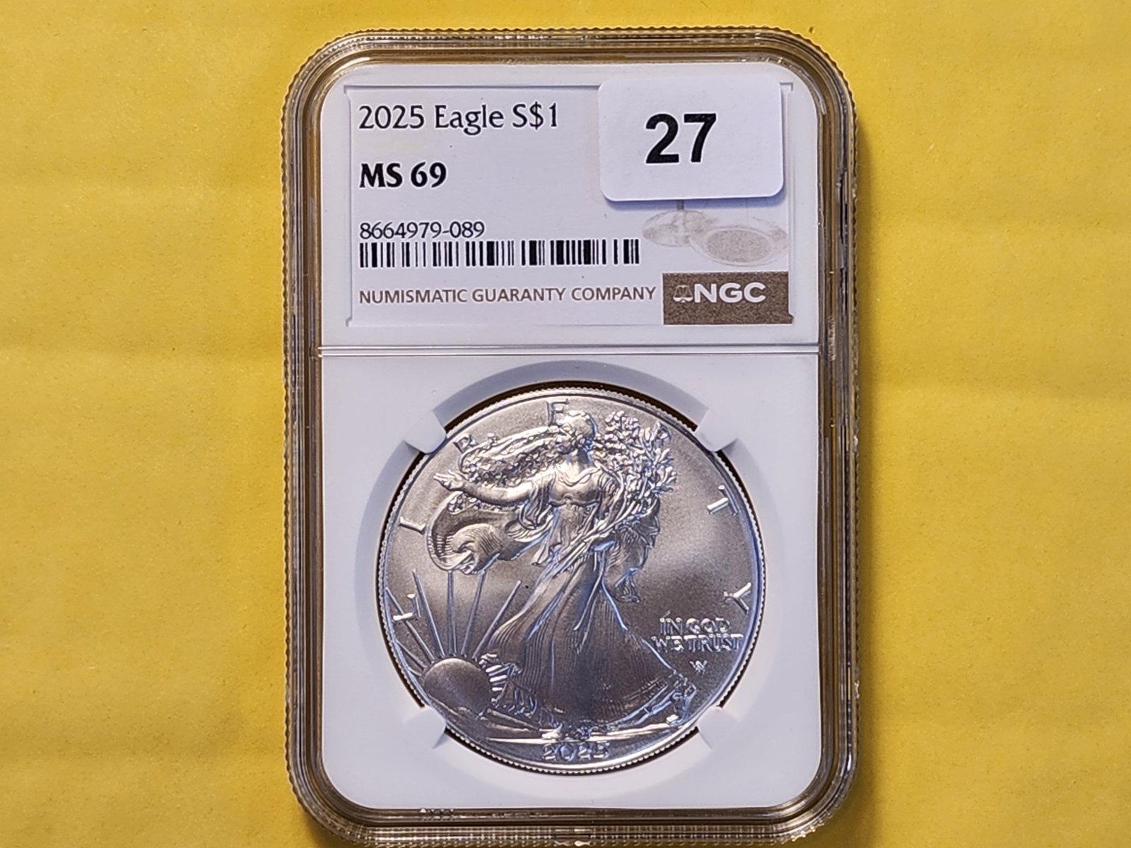 SUPERB GEM! NGC 2025 American Silver Eagle in Mint State 69 - 2