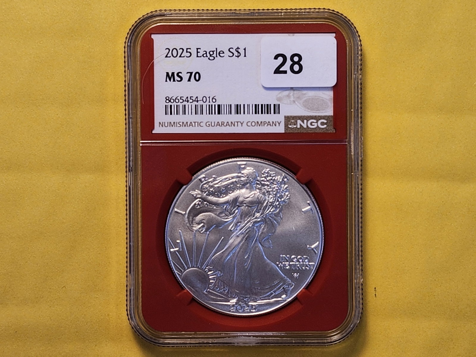 PERFECT! NGC 2025 American Silver Eagle in Mint State 70 - 2