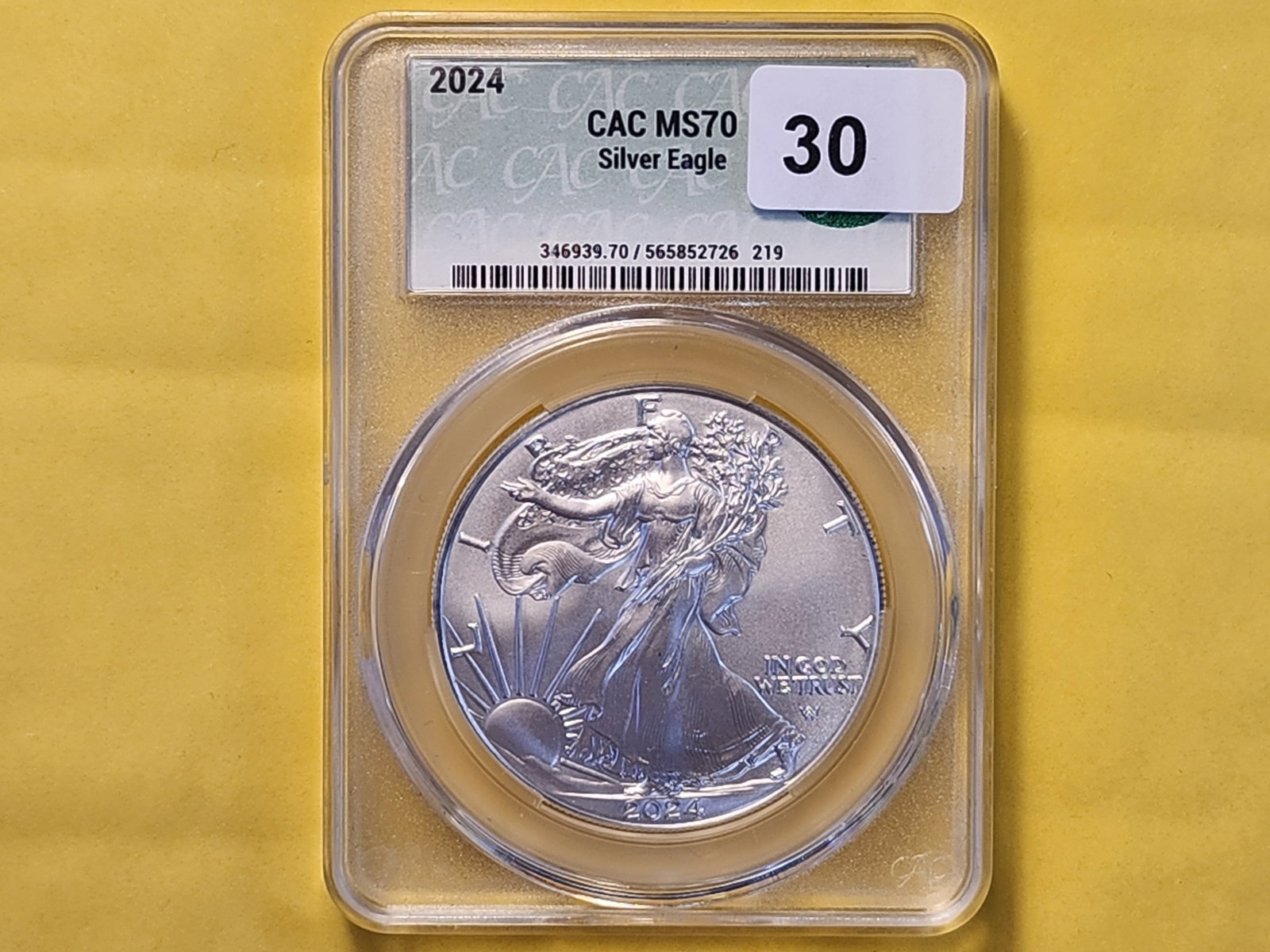 PERFECT! CAC 2024 American Silver Eagle in Mint State 70 - 2