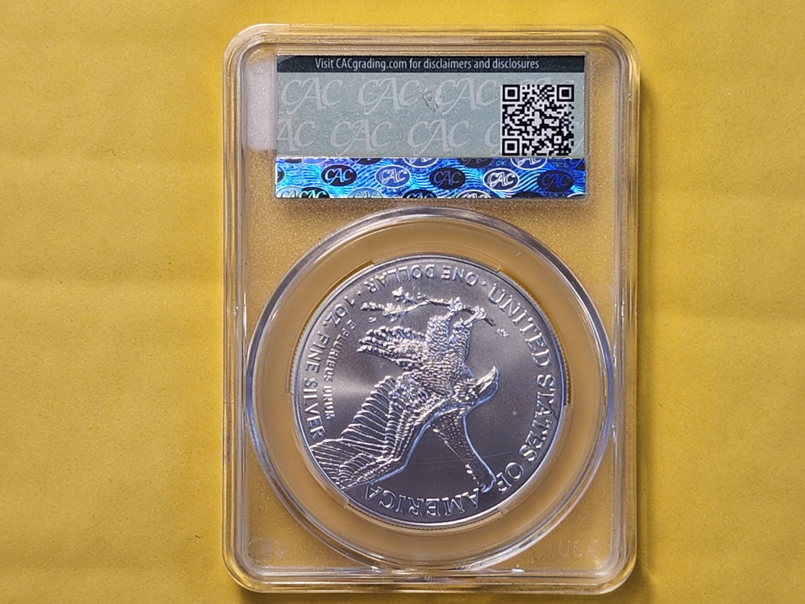 PERFECT! CAC 2024 American Silver Eagle in Mint State 70 - 3