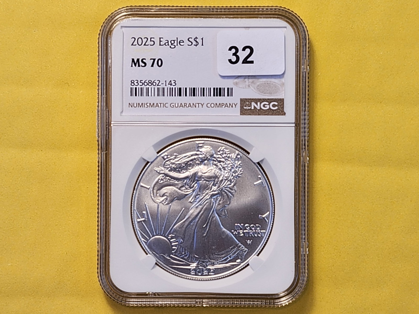 PERFECT! NGC 2025 American Silver Eagle in Mint State 70 - 2
