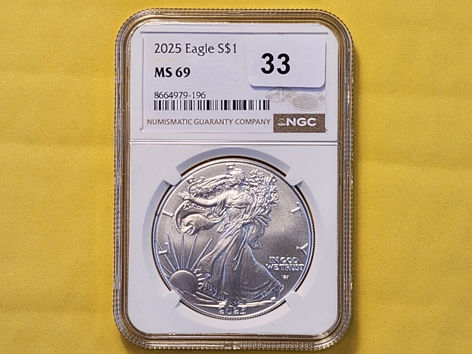 SUPERB GEM! NGC 2025 American Silver Eagle in Mint State 69 - 2