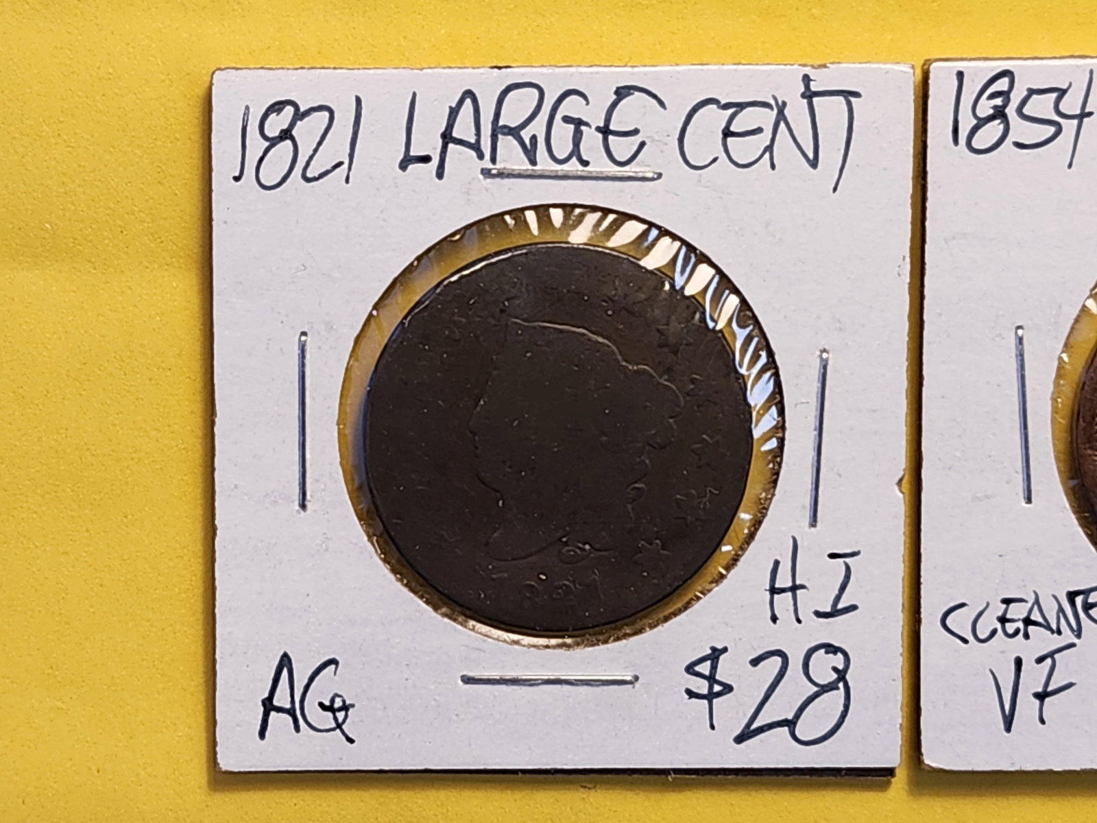 Coronet and Braided Hair Large Cent - 2