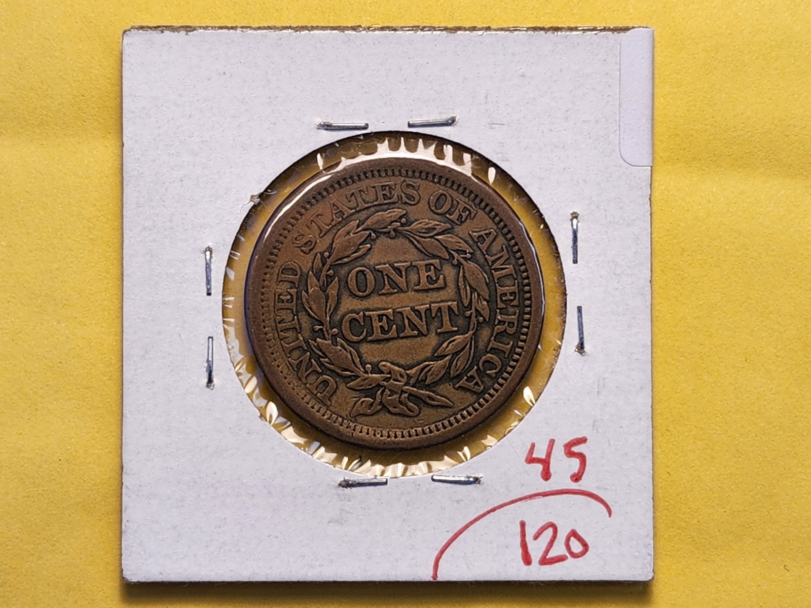 1855 Braided Hair Large Cent in Very Fine plus - 3