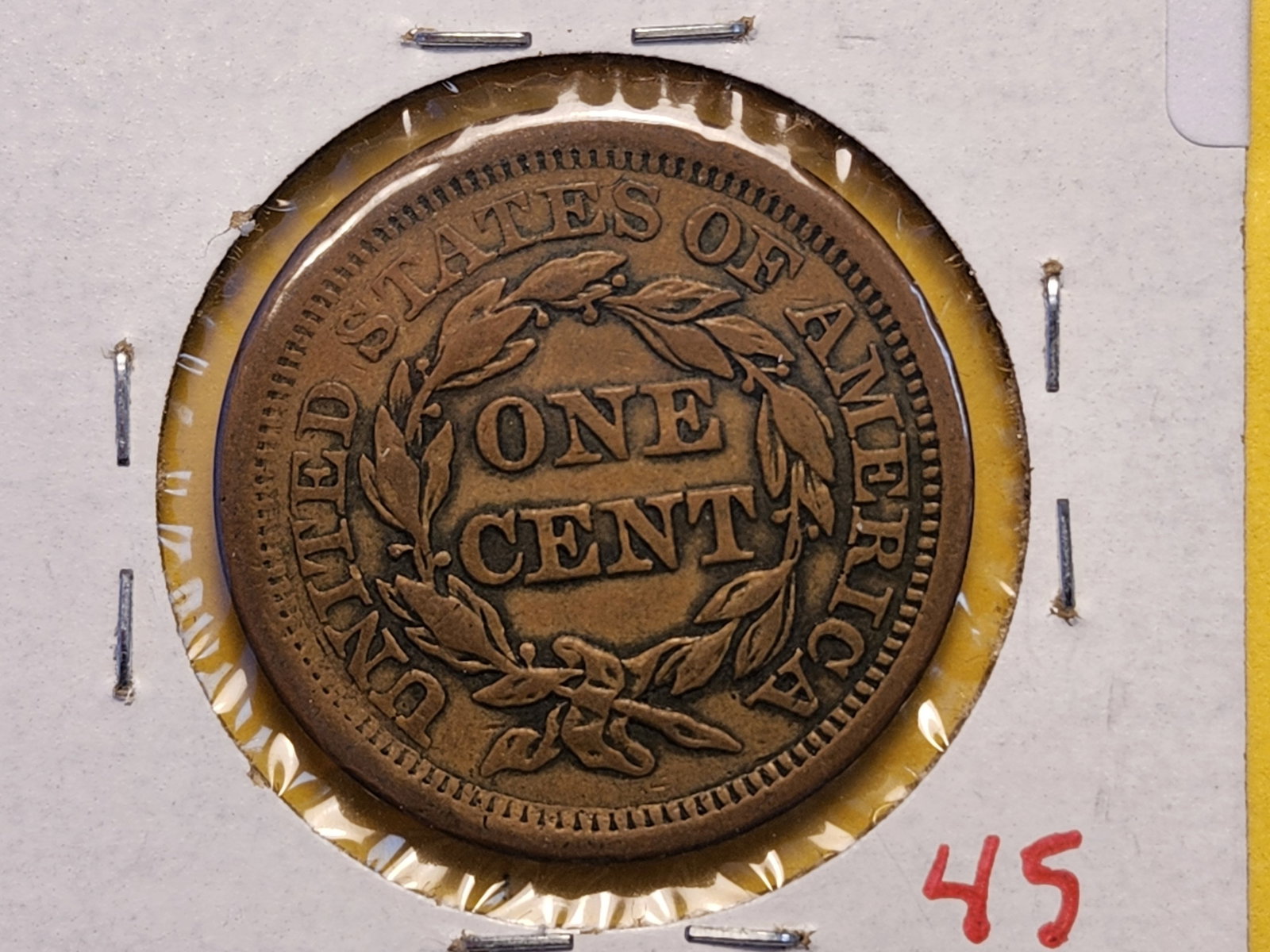 1855 Braided Hair Large Cent in Very Fine plus - 4