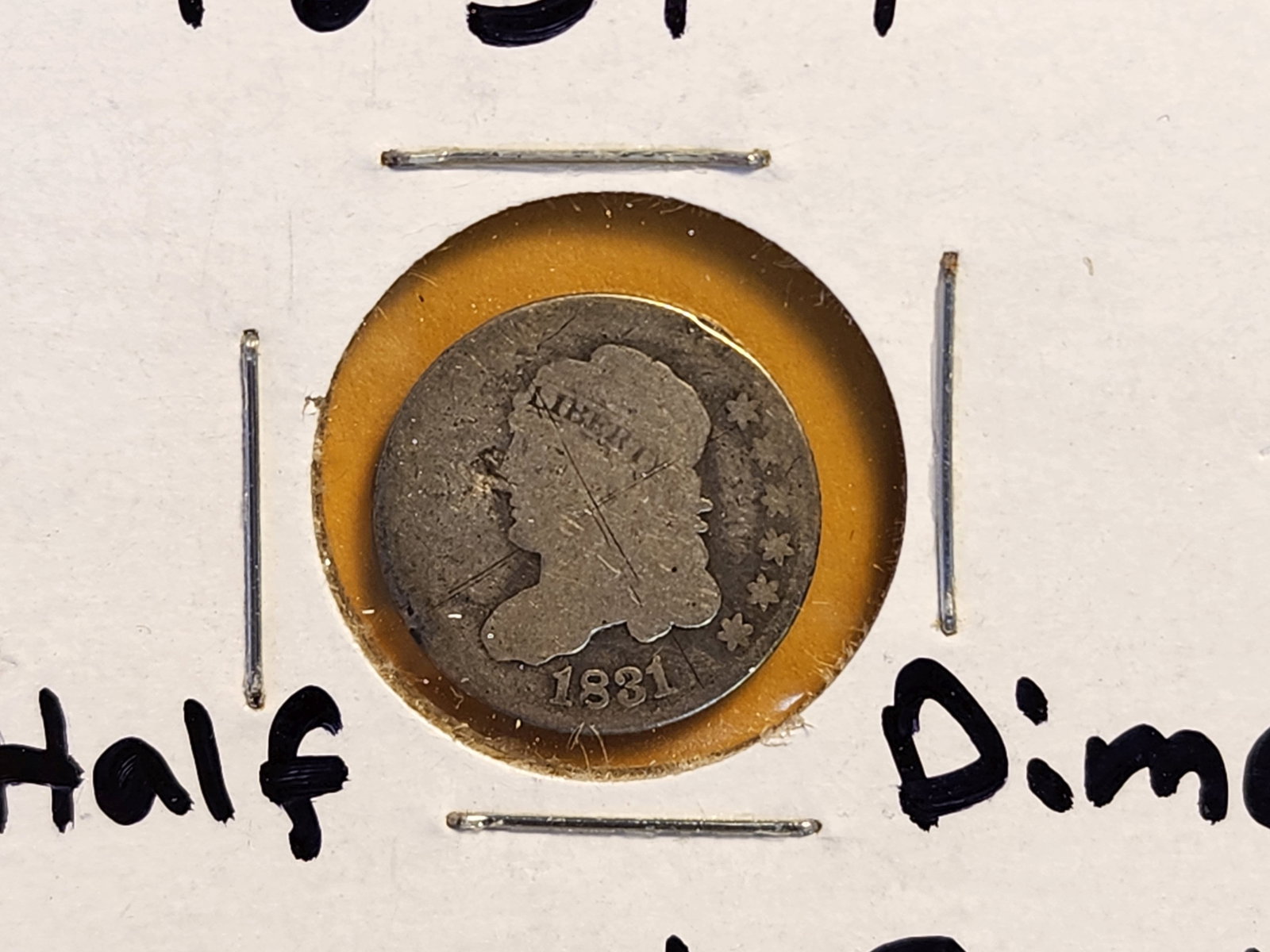 Capped Bust Half Dime and Two Seated Liberty Half Dimes - 2
