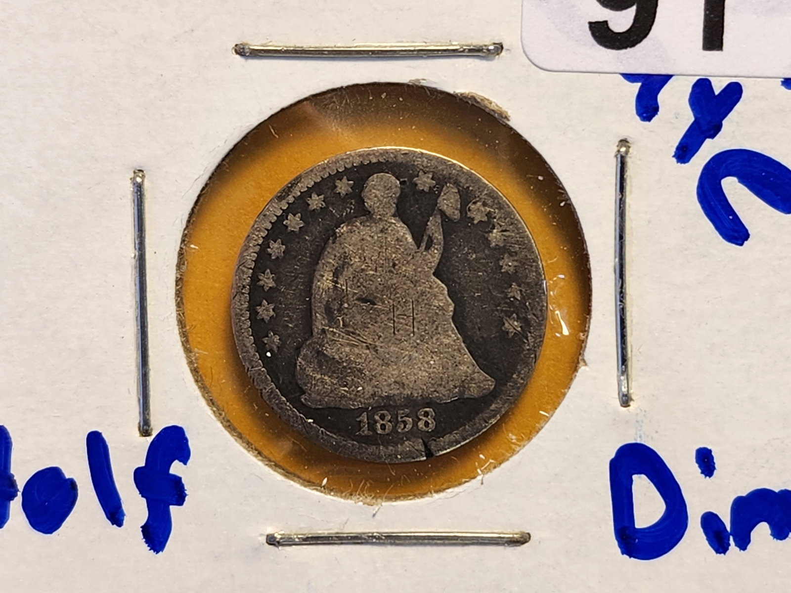 Two Seated Liberty Half Dimes - 2
