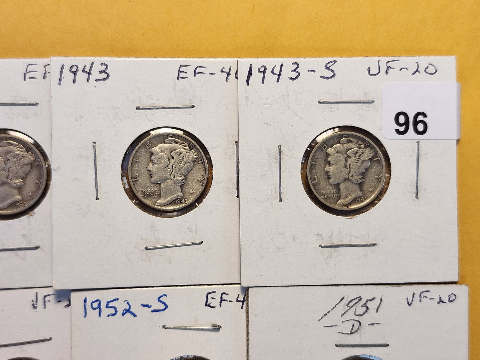 Ten Assorted Silver Dimes - 3