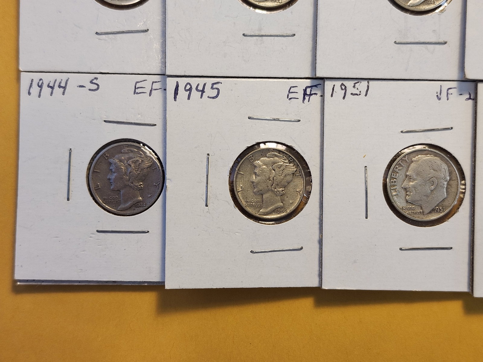 Ten Assorted Silver Dimes - 4