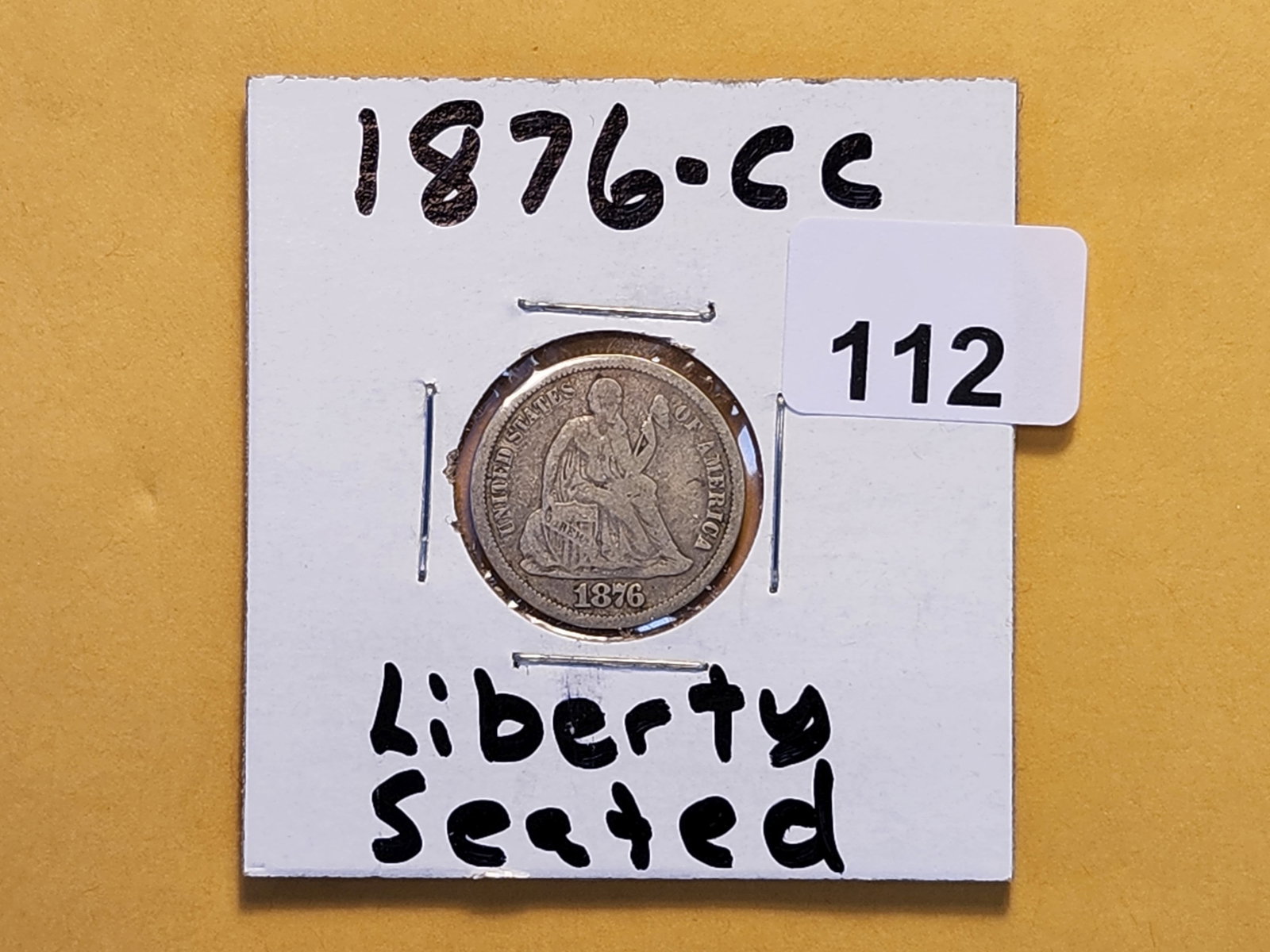 Better Date 1876-CC Seated Liberty Dime in Fine - 2