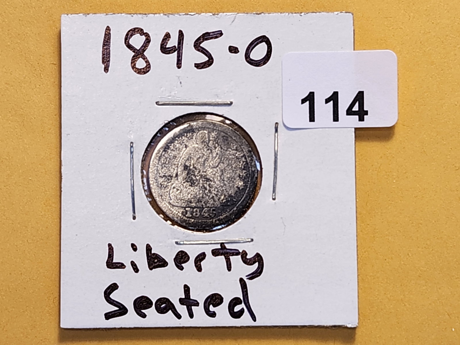 Better Date 1845-O Seated Liberty Dime in Good - 2