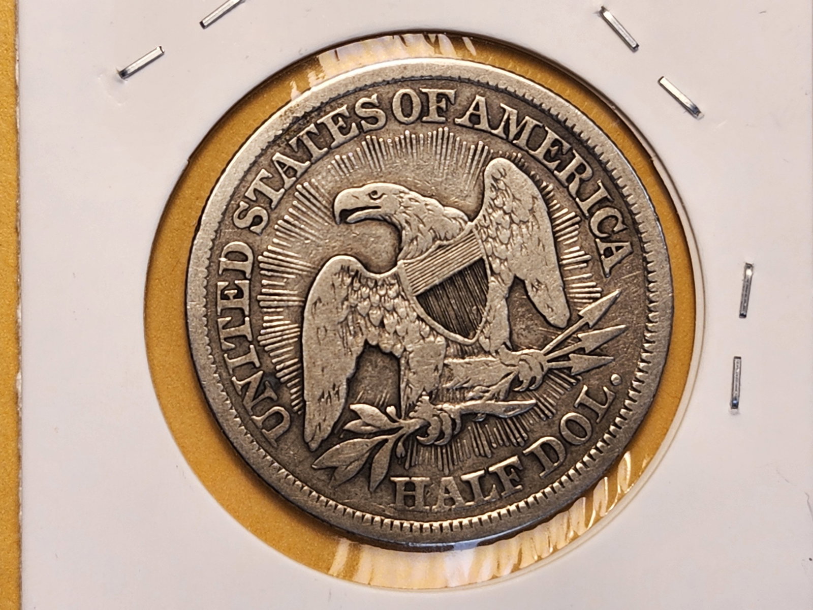 1853 Seated Liberty Half Dollar in Fine - 4
