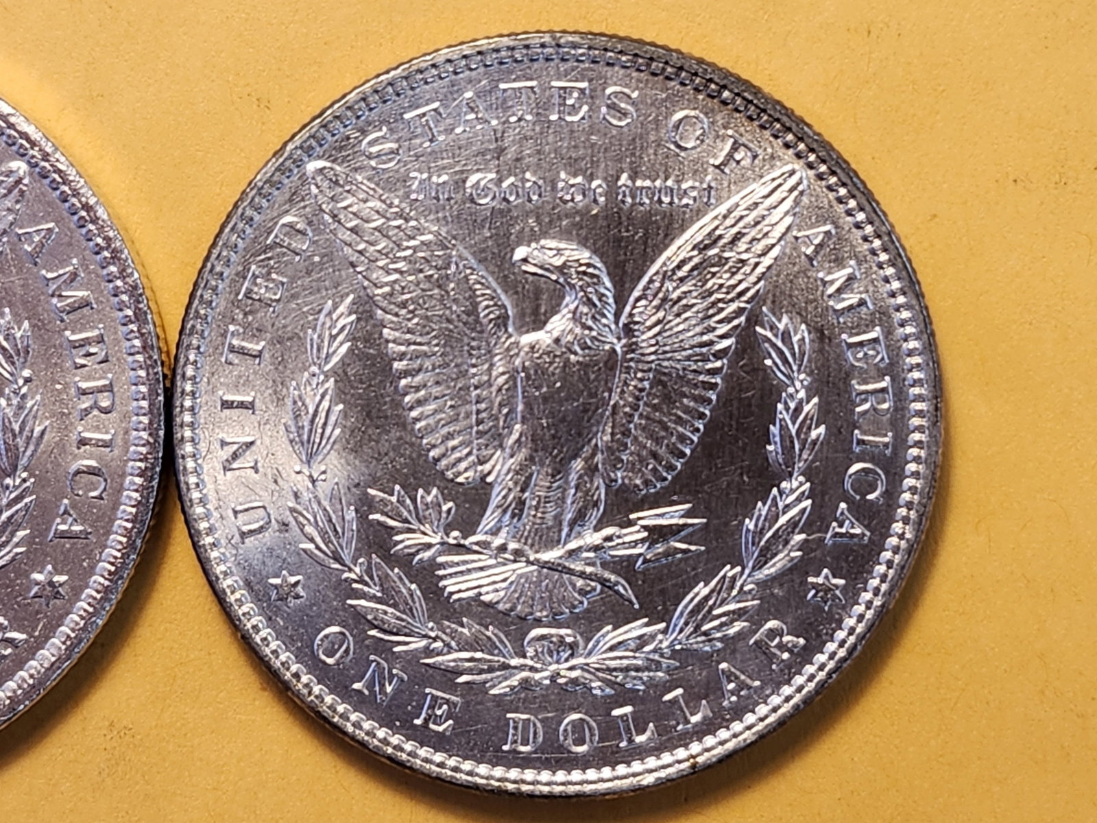 Two Brilliant About Uncirculated Morgan Silver Dollars - 4