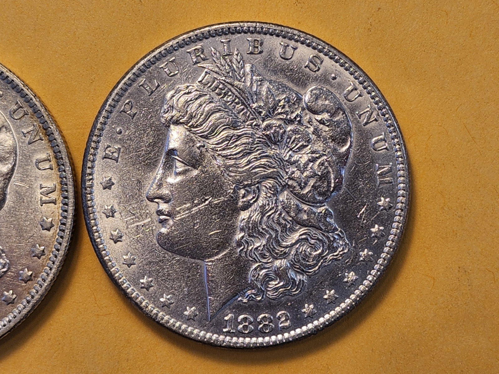 Two Brilliant About Uncirculated Morgan Silver Dollars - 3