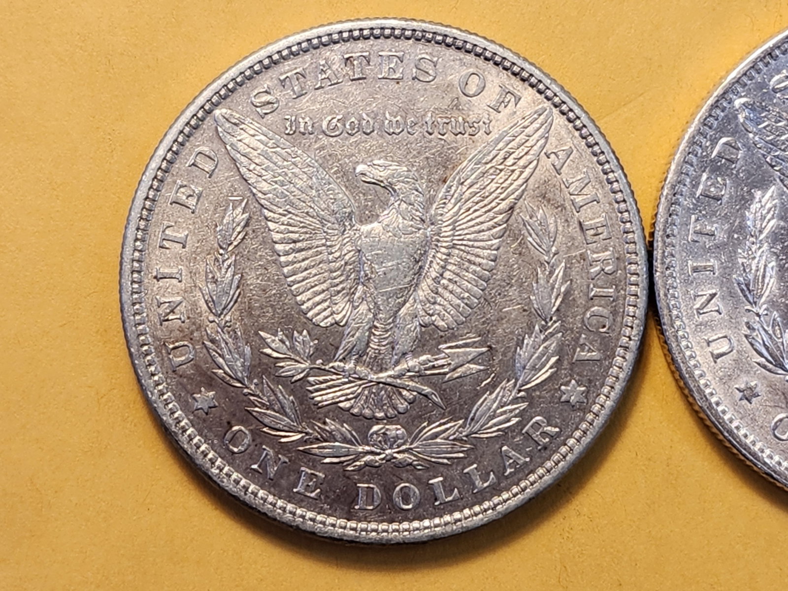 Two About Uncirculated Morgan Silver Dollars - 4