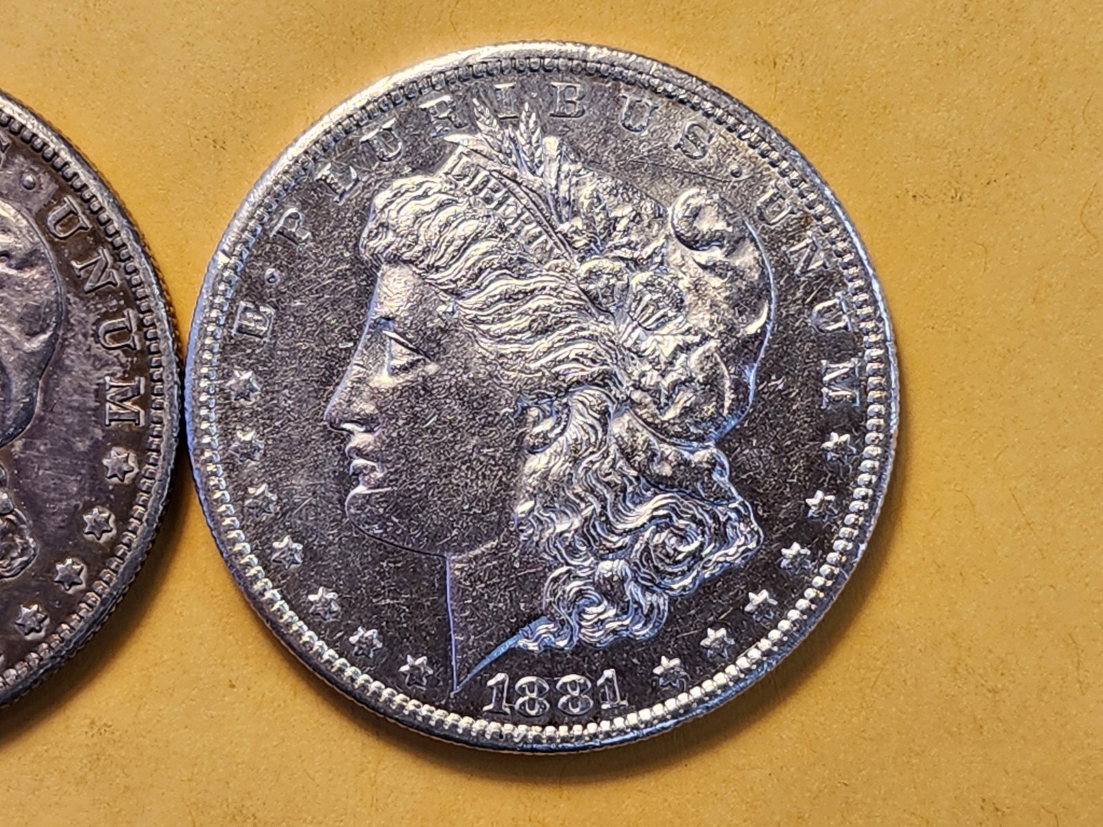 Two About Uncirculated Morgan Silver Dollars - 3