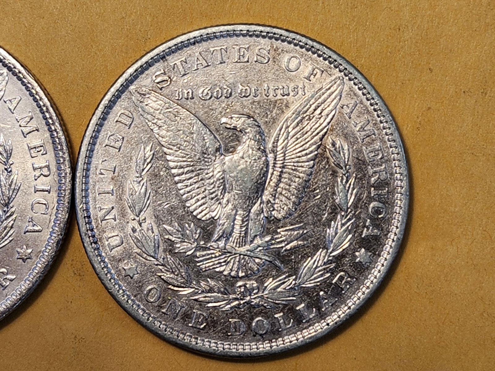Two About Uncirculated Morgan Silver Dollars - 5