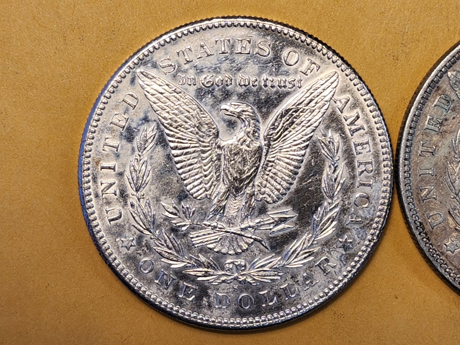 Two About Uncirculated Morgan Silver Dollars - 4