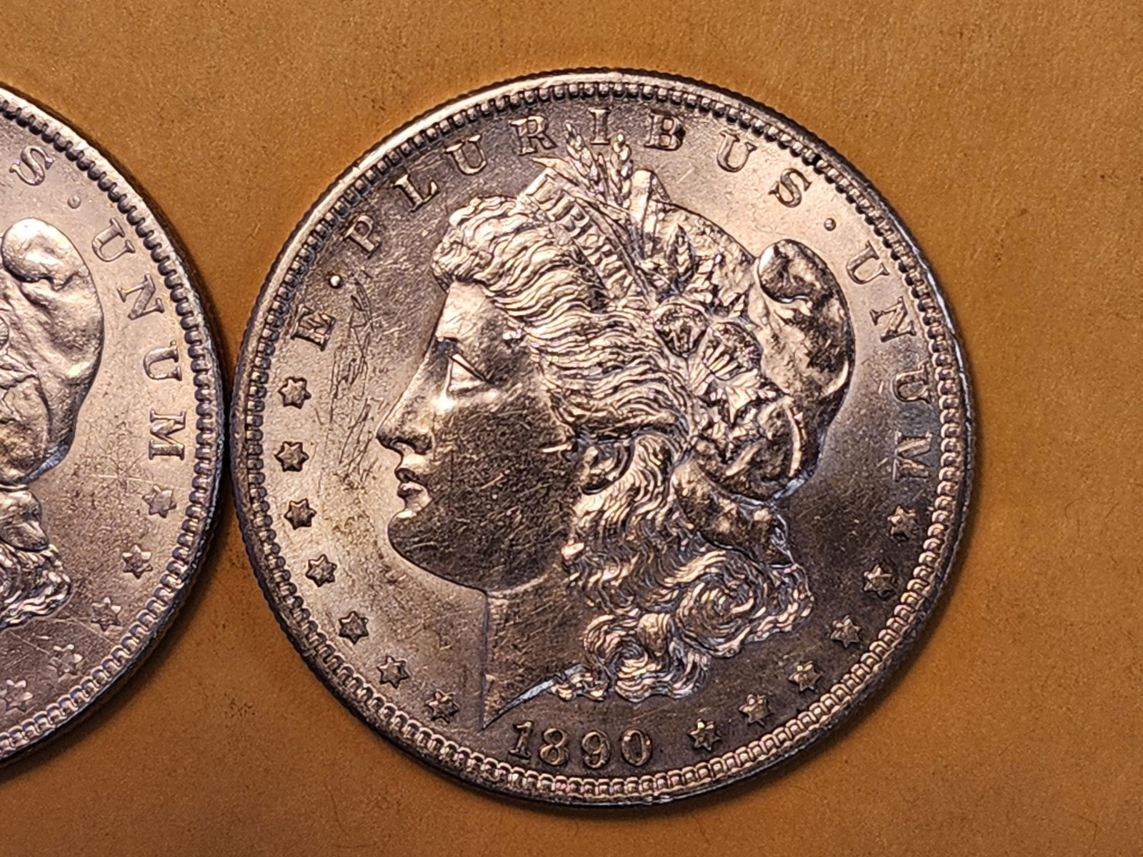 Two Brilliant About Uncirculated Morgan Silver Dollars - 3