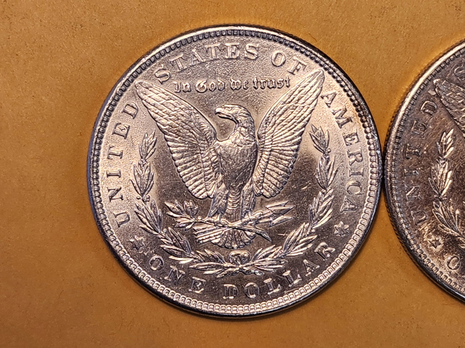 Two Brilliant About Uncirculated Morgan Silver Dollars - 4