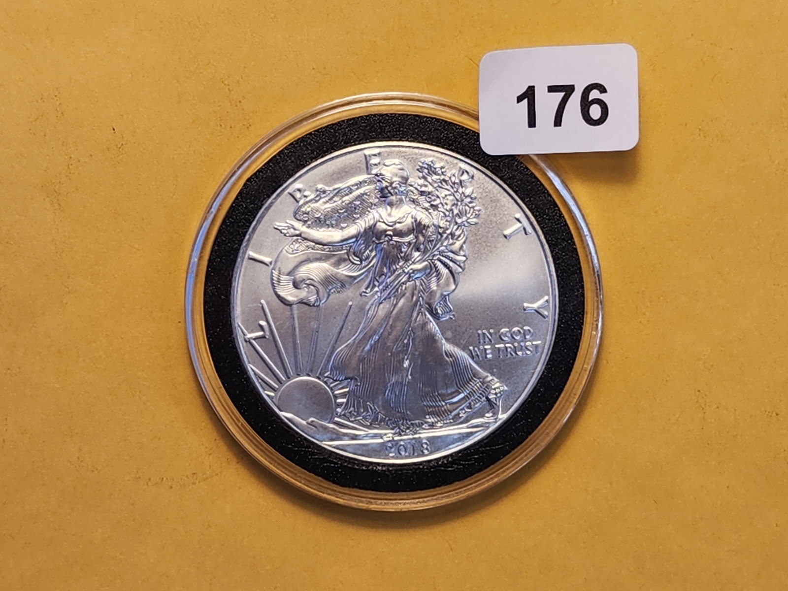 GEM Brilliant Uncirculated 2018 American Silver Eagle - 2