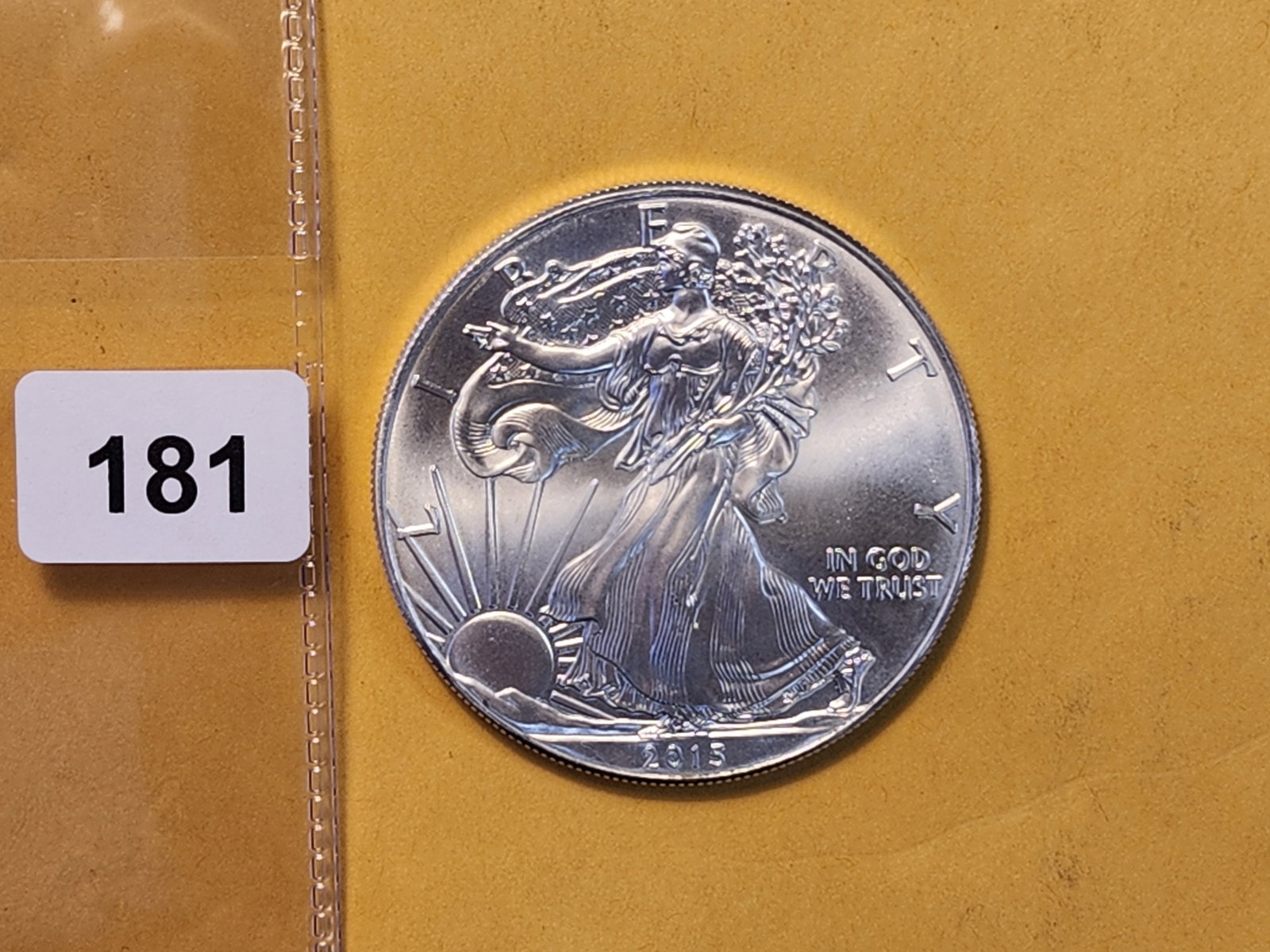 GEM Brilliant Uncirculated 2015 American Silver Eagle - 2
