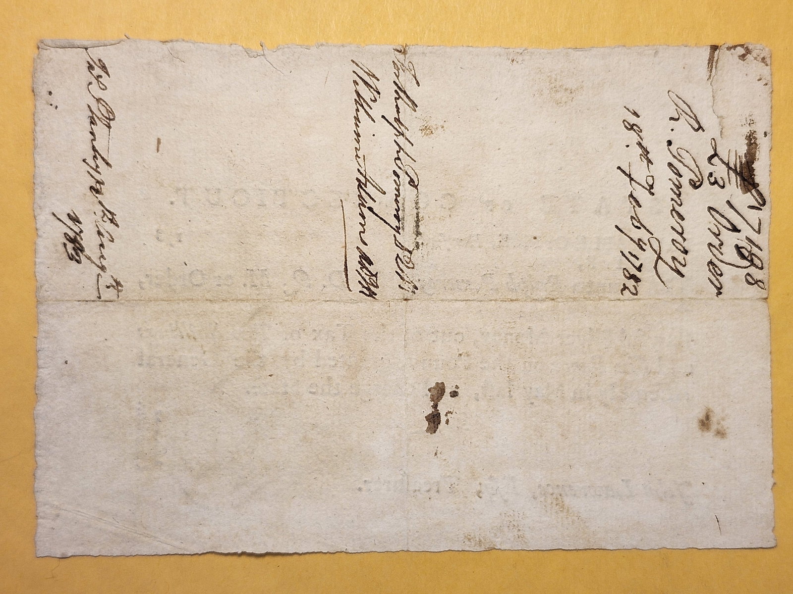 Series 1782 Three Pound Revolutionary War Promissory Note - 2