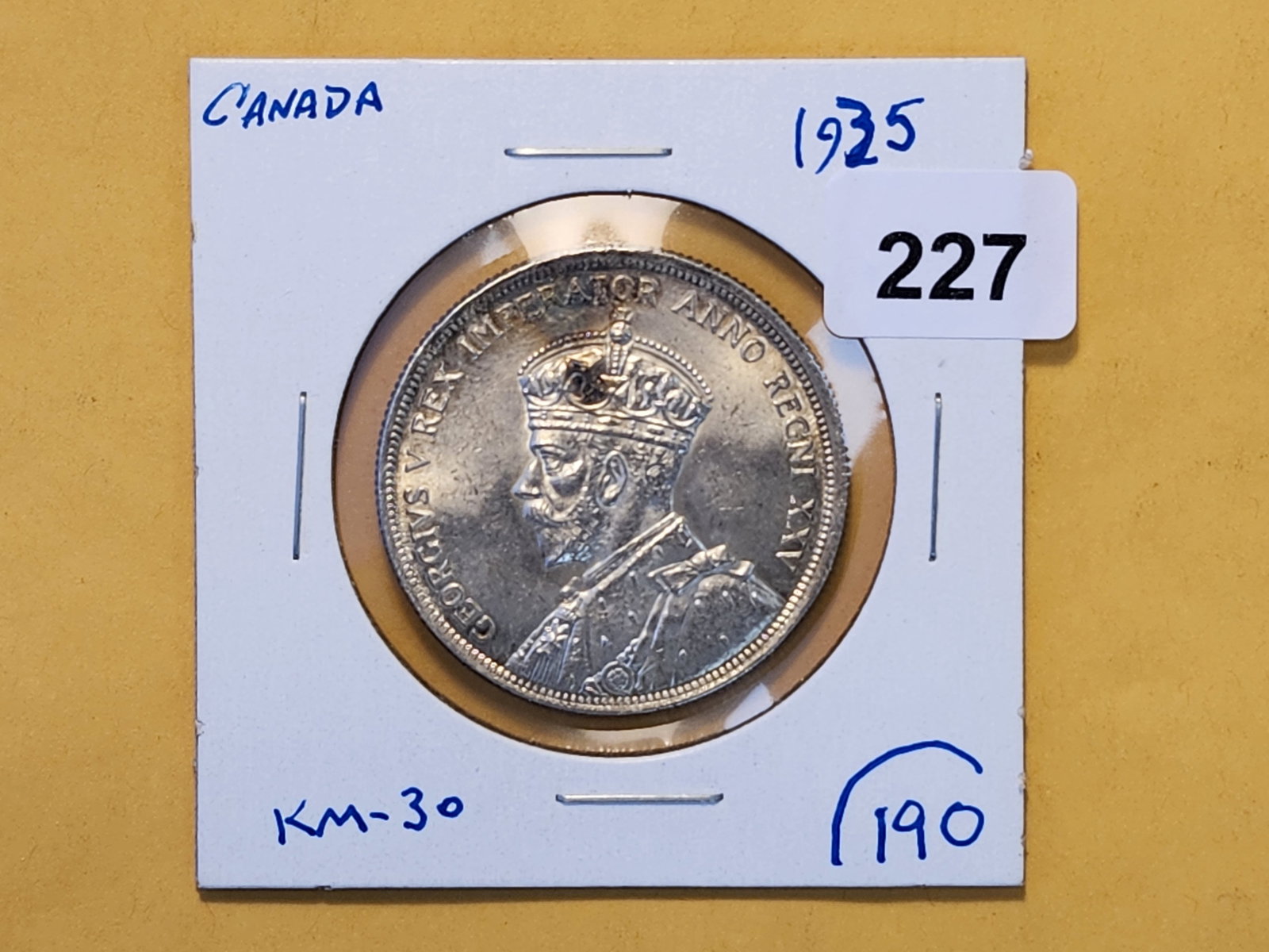 About Uncirculated 1935 Canada Silver Dollar - 2