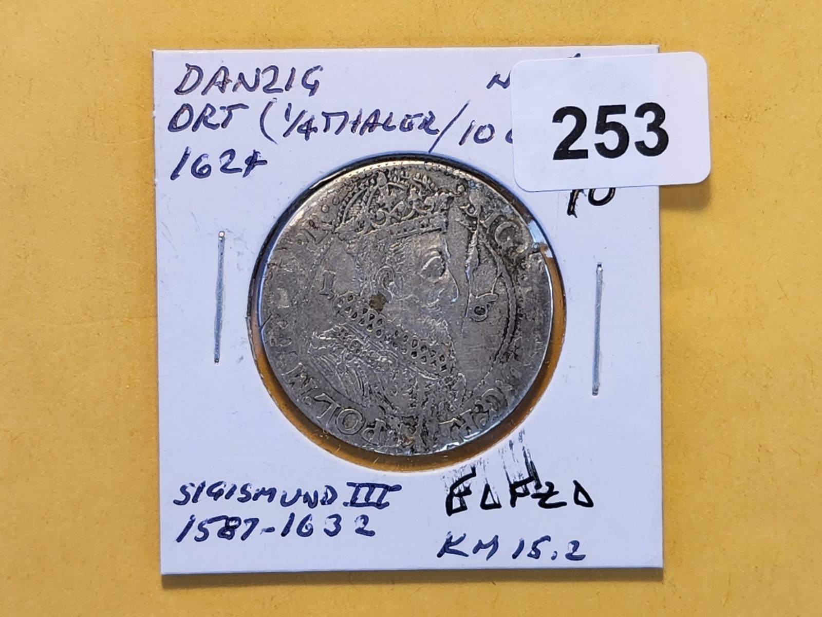 1624 Danzig Silver Ort - 2