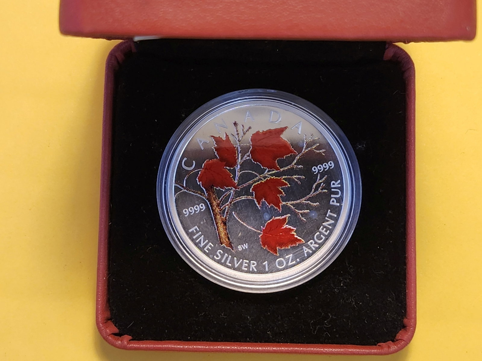 Three Brilliant Uncirculated Royal Canadian Mint Colorized Silver Coins - 3
