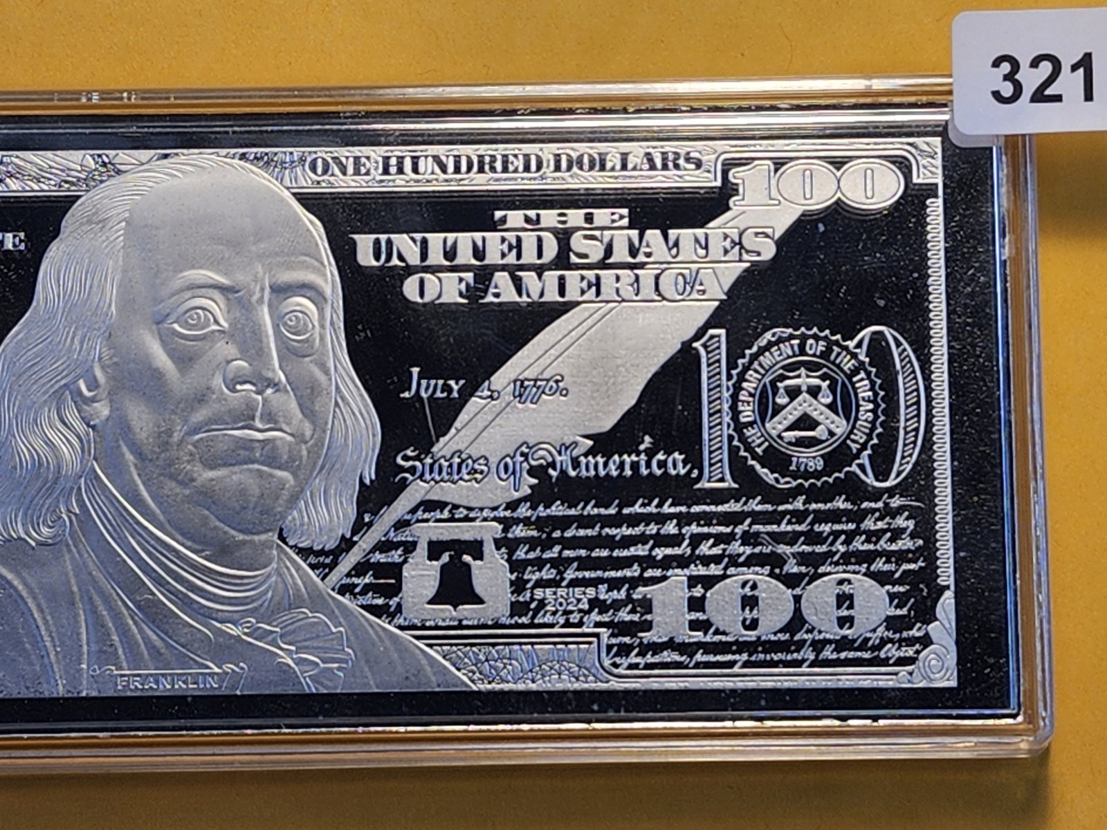 2024 Franklin Silver $100 Note - 3