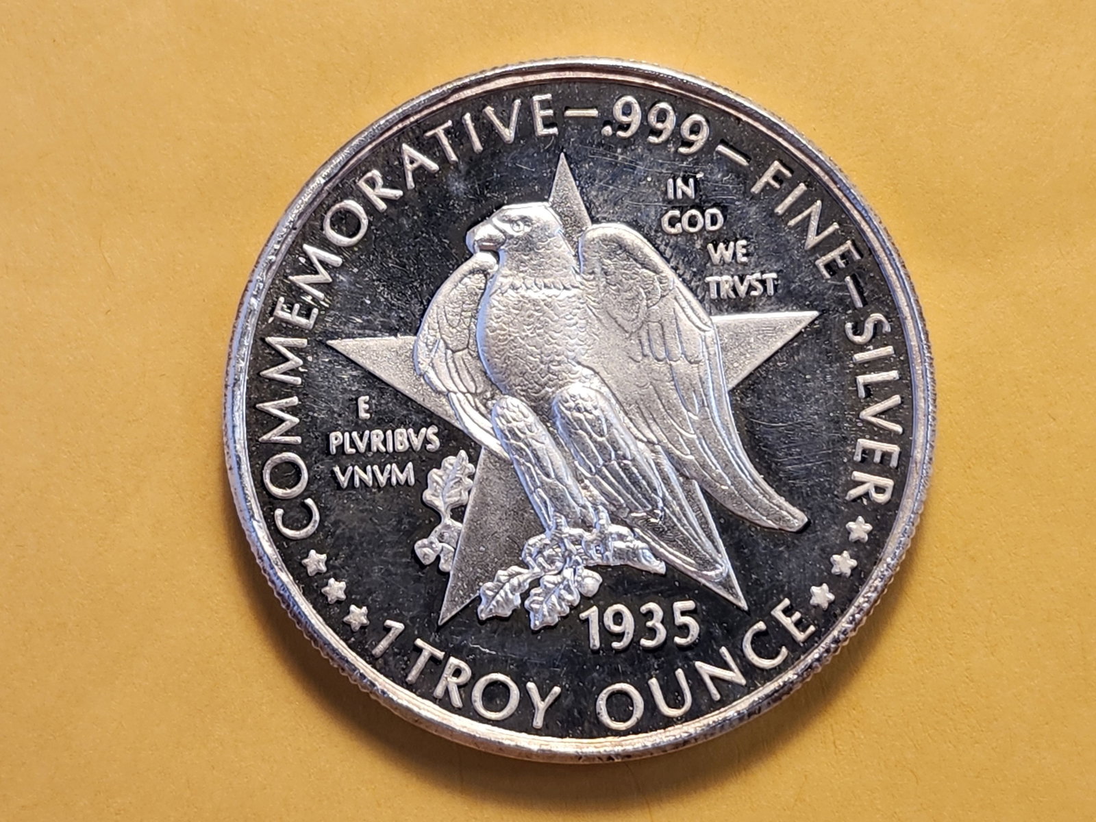 One Troy Ounce .999 Fine Silver Proof Art Round - 4