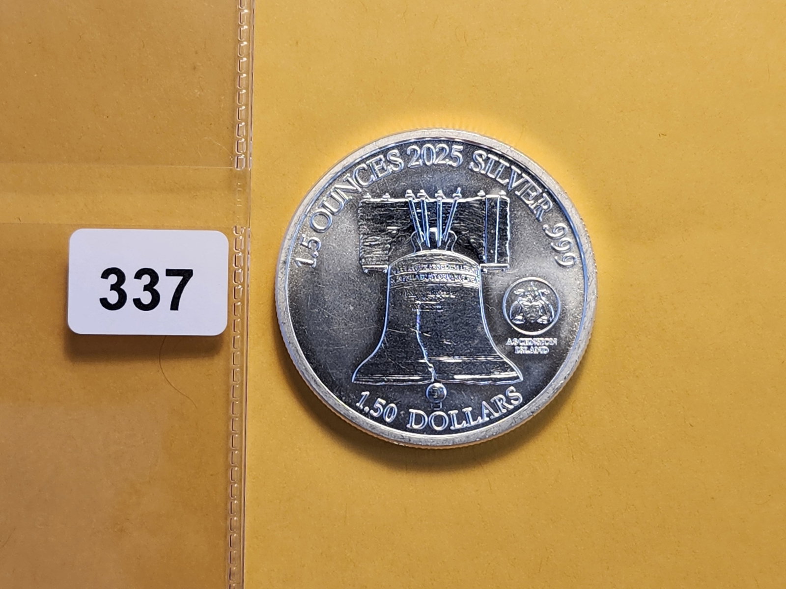 One and a Half Troy Ounce .999 Fine Silver Art Round - 3