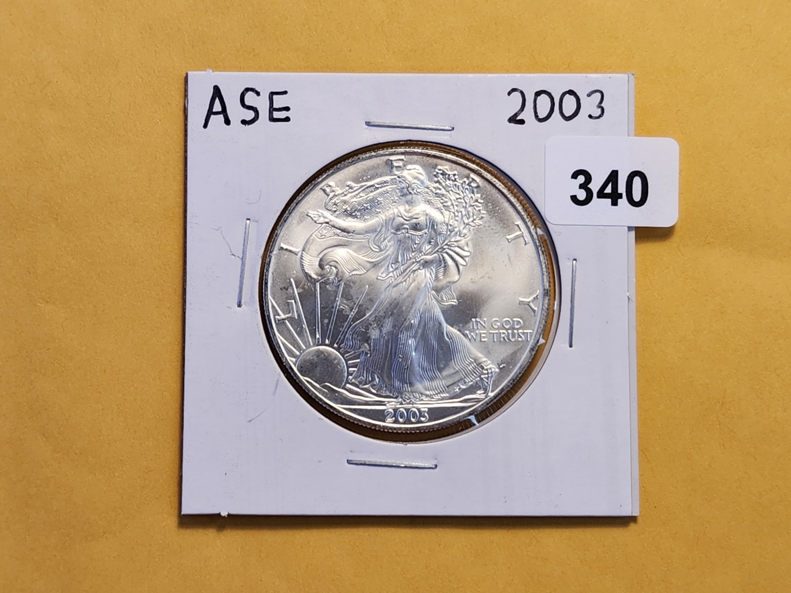 And last but not least, a 2003 Brilliant Uncirculated American Silver Eagle - 2