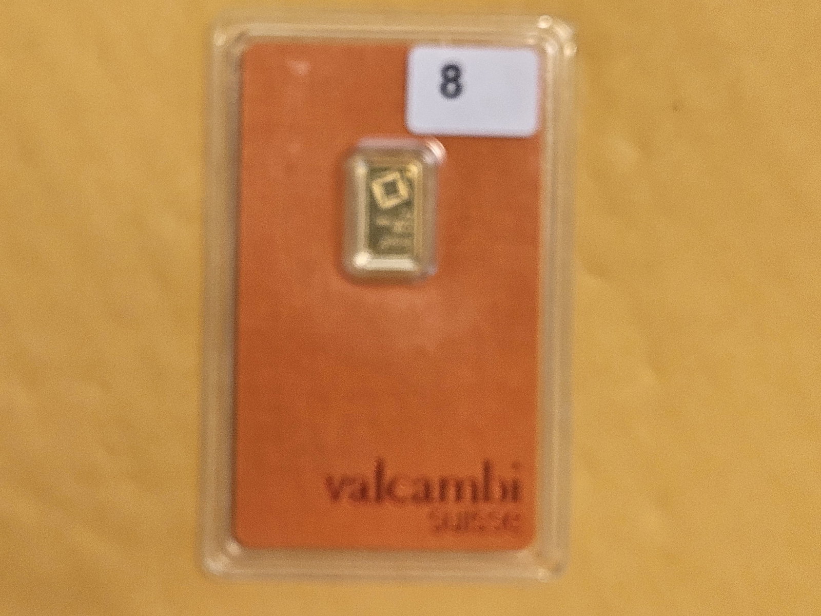 GOLD! Valcambi Suisse One Gram .9999 fine gold bar - 2