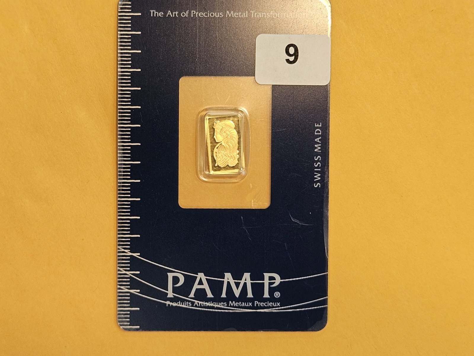 GOLD! PAMP SUISSE One Gram .9999 fine gold bar - 2