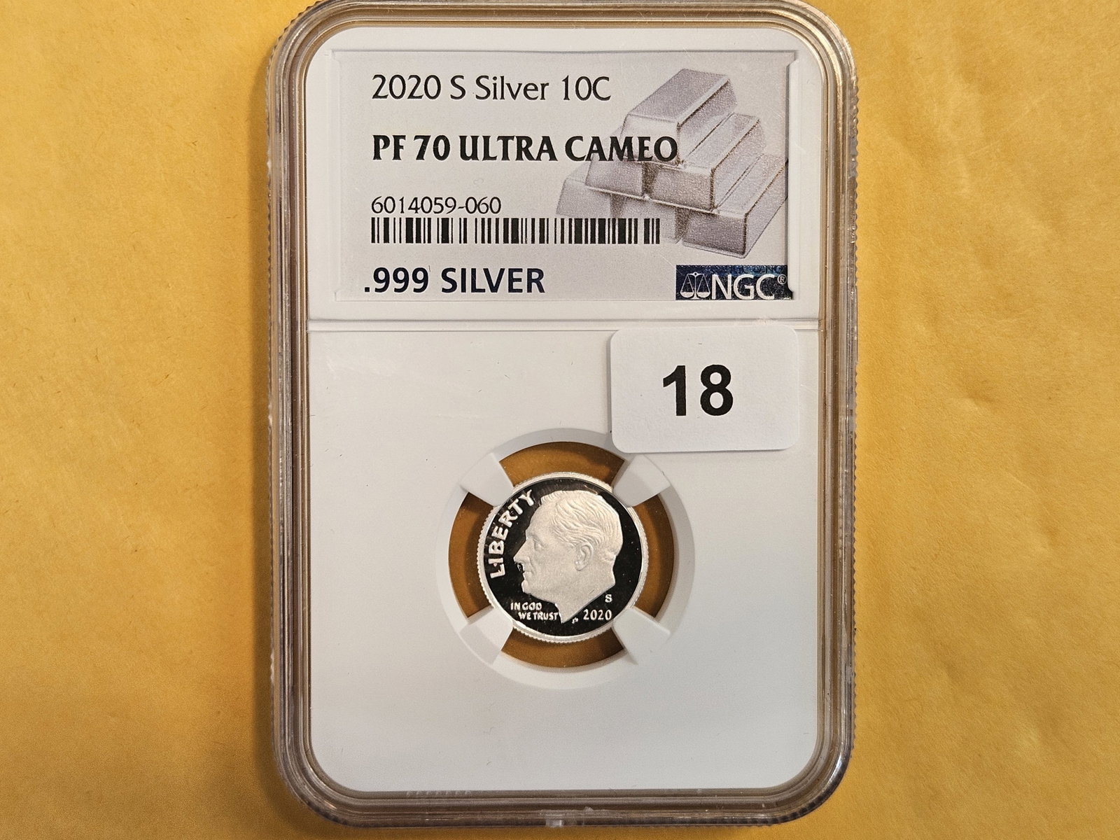 PERFECT! NGC 2020-S SILVER Roosevelt Dime in Proof 70 Ultra Cameo - 2